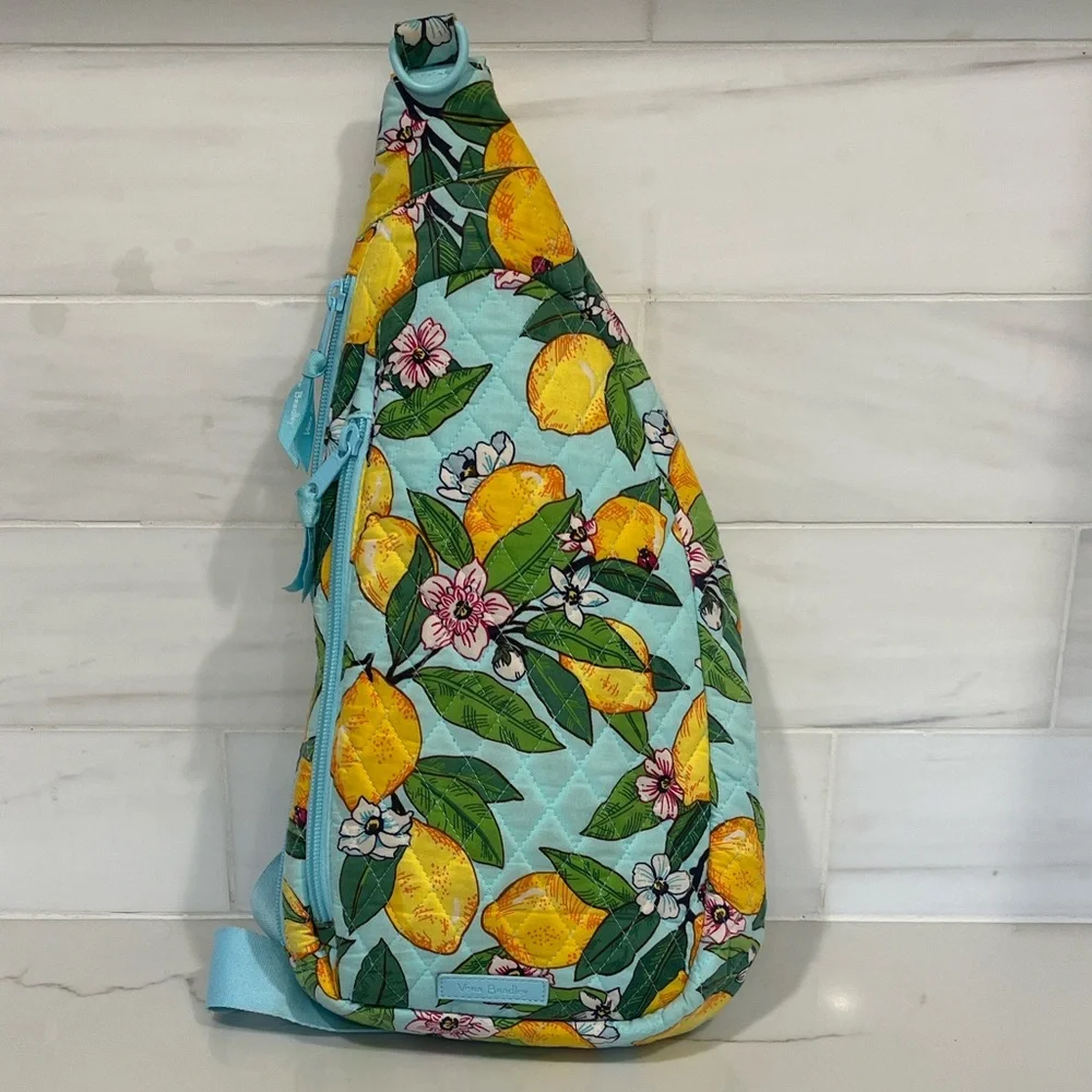 Vera Bradley Essential Slingback in Lemon Grove Sling Crossbody - Picture 11 of 12